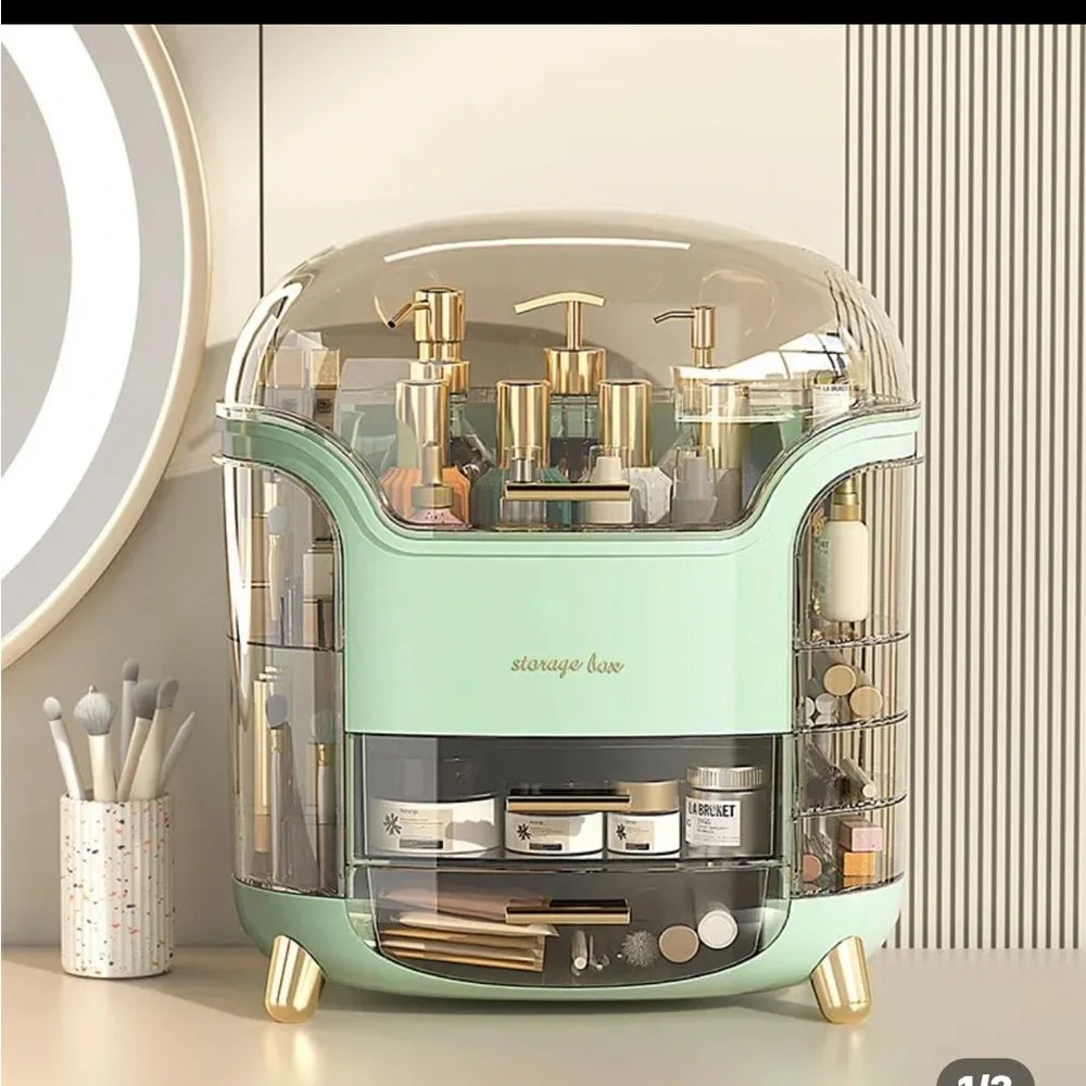 Multifunctional Cosmetics Storage Box Dust-proof Makeup‎ Organizer